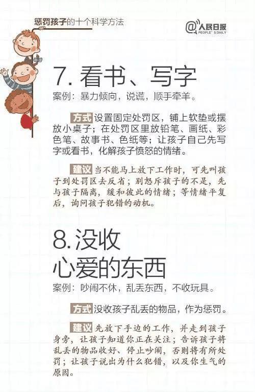 人民日報：15個表揚孩子和10個懲罰孩子的科學方法，轉(zhuǎn)給家長！