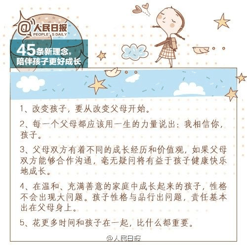 人民日?qǐng)?bào)：45條陪伴孩子的新理念，值得收藏！