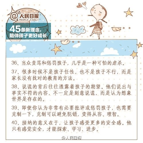 人民日?qǐng)?bào)：45條陪伴孩子的新理念，值得收藏！